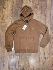 Image of Jordan Brooklyn Fleece Men's Full-Zip Hoodie brown *BNWT*