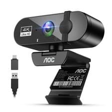 Image of Webcam for PC with Microphone 4k Computer Camera with Noise Cancellation Web