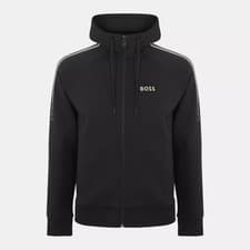 Image of HUGO BOSS Mens Black Saggy Pixel Full Zip Hoodie XL BNWT Ref C1828