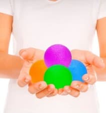 Image of 4 pack of Pivit Squishie Physical Therapy Hand Exercisers Stress Relief balls