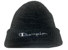 Image of Black Grey Stitching Champion Beanie