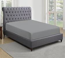 Image of collection 200 Thread Count 100% Egyptian Cotton Fitted Sheet (Super King, Grey)