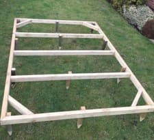 Image of WOODEN TIMBER SHED BASE PRESSURE TREATED - Tanalised Anti Rot Hut Frame