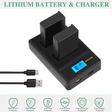 Image of 2Pcs EN-EL9 Battery For Nikon D60 D60x D40 D40A D40C D40X D5000 D3000 + Charger