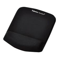 Image of Fellowes Mouse Mat Wrist Support - PlushTouch Mouse Pad with Non Slip Rubber Bas