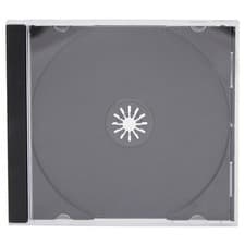 Image of 10 x CD Cases Jewel Case Single for 1 Disc with black Tray - 10 pack of cases