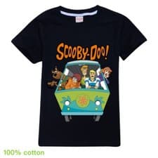 Image of Hot Boys Girls 100% Cotton SCOOBY-DOO T-Shirt Kids Casual Short Sleeve Tee Tops