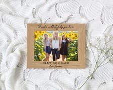 Image of Friends are the Family You choose | Personalised Photo Frame | ENGRAVED For 7X5 
