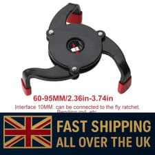 Image of Universal 3 Jaw Oil Filter Wrench Adjustable Oil Filter Removal Tool 55-100mm UK