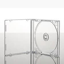 Image of Single Clear CD Jewel Case 10.4mm Spine with Tray Empty Replacement Cover LOT