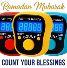 Image of Digital LED Tally Counter Clicker for Prayer Gym Dhikr Thasbi Zikr Bulk Buy Dikr