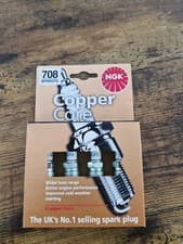 Image of NGK SPARK PLUGS x4 Copper Core. BPR6EFS 708 set of 4