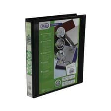 Image of Elba Panorama 25mm 4 D-Ring Presentation Binder A4 Black (6 Pack) 400008414