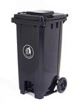 Image of Large Wheelie Pedal Bin 50L Heavy Duty Rubbish Waste Trash Can Durable