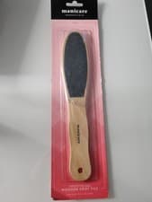 Image of Manicare Wooden Foot File for Exfoliation and Removal