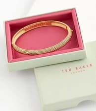 Image of Beautiful Ted Baker Gold Tone Dotty Bangle Bracelet