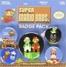 Image of Super Mario Bros x5 Badge Pack by Pyramid international New