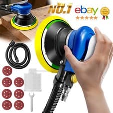 Image of Air Random Orbital Palm Sander 6" 150mm Dual Action Auto Body Orbit DA Sanding