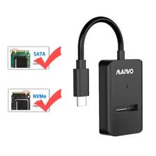 Image of MAIWO M2 SSD Case M.2 NVMe SATA SSD Enclosure M.2 to USB Type C 3.1 SSD Adapter