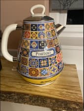 Image of Vintage style kettle Ariete 1.7L Positano Cordless Kettle