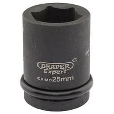 Image of Draper Expert 3/4" Drive Hexagon Impact Socket Metric 25mm