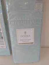 Image of DORMA Single Soft & Smooth Duvet Cover 300tc Cotton Sateen Nwt. Rrp. £30 Seafoam