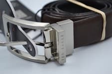Image of Ted Baker Men Karmer Reversible Leather Belt Xchocolate black/ brown 28" RRP £49