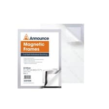 Image of Announce Magnetic Frame A4 Silver (Pack of 2) AA01840