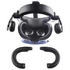 Image of For HTC VIVE Cosmos VR Headset Face Protective PU Anti-sweat Eye Case Cover Pad