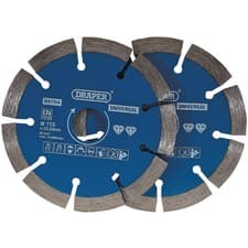 Image of Draper Segmented Diamond Blade 115mm Pack of 2