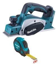 Image of MAKITA DKP180Z PLANER 18V LXT CORDLESS 82MM BODY ONLY BRAND NEW + 8M TAPE