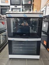 Image of New Unboxed AEG CIB6742ACM 60cm Electric Double Oven Induction Cooker -Stainless