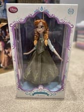 Image of Disney Store Limited Edition Anna Doll 1/5000 green dress 17” - frozen