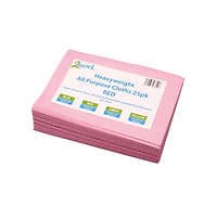 Image of 2Work Heavyweight All Purpose Cloth 500x350mm Red (Pack of 25) CNT01643