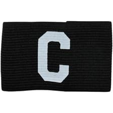 Image of Adult Captains Armband - BLACK - Football Rugby Sports Arm Bands Big C