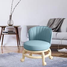 Image of Rolling Stools with Wheels Pedicure Stool Comfortable Short Small Stool Chair