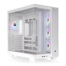 Image of Thermaltake View 380 XL TG ARGB, Snow White, Mid Tower w/ TG Window, 4x 120mm AR