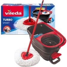 Image of Vileda Turbo Smart Spin Microfibre Mop and Bucket Set FAST DISPATCH