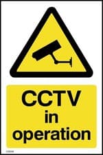 Image of CCTV in Operation Sign or Sticker - All Material & Size options (CSSS9)