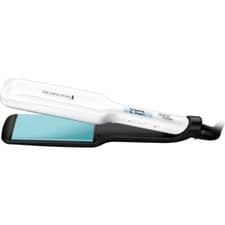 Image of Remington Shine Therapy Wide Plate Hair Straightener White