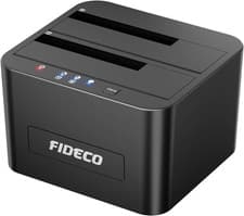Image of FIDECO Hard Drive Docking Station, USB 3.0 SATA HDD Docking Station for 2.5 and