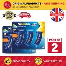 Image of 2 x 60 Niquitin Minis Mint 120 lozenges 4 mg - Expiry 2026/2027