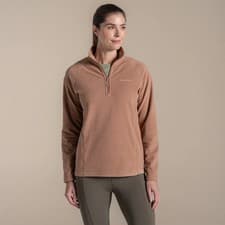 Image of Craghoppers Womens Miska Half Zip Micro Fleece Walking Hiking Midlayer Top