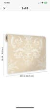 Image of Laura Ashley Wallpaper Matt Josette Linen Damask Smooth Washable 5.2m² NEW
