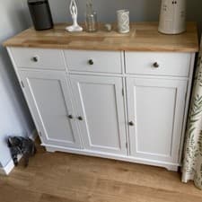 Image of Large Storage Sideboard Cabinet Buffet 3 Drawer Storage Unit Kitchen Living Room