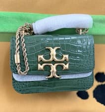 Image of Eleanor Embossed Small Convertible Shoulder Bag