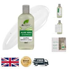 Image of Hydrating Organic Aloe Vera Shampoo for All Hair Types, 265ml -  & Natural