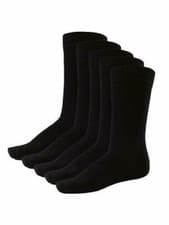 Image of Jack Jones Mens 5 Pairs Design Socks Smart Cotton Work Everyday Plain One Sizes