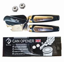 Image of MAGNETIC EASY CAN OPENERS HEAVY DUTY STAINLESS STEEL MANUAL TIN CUTTER ELDERLY