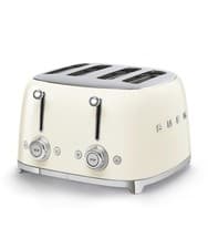 Image of Smeg Tsf03cruk 50s Retro-Style 4 Slice Toaster In Cream Brand New Boxed
